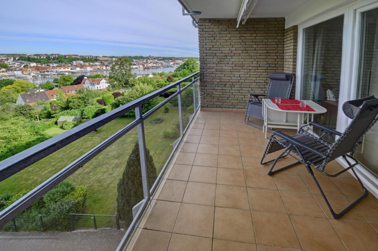 Fewo1846 - Flensview - Komfortables Studioapartment Mit Balkon Und Hafenblick Flensburg Luaran gambar